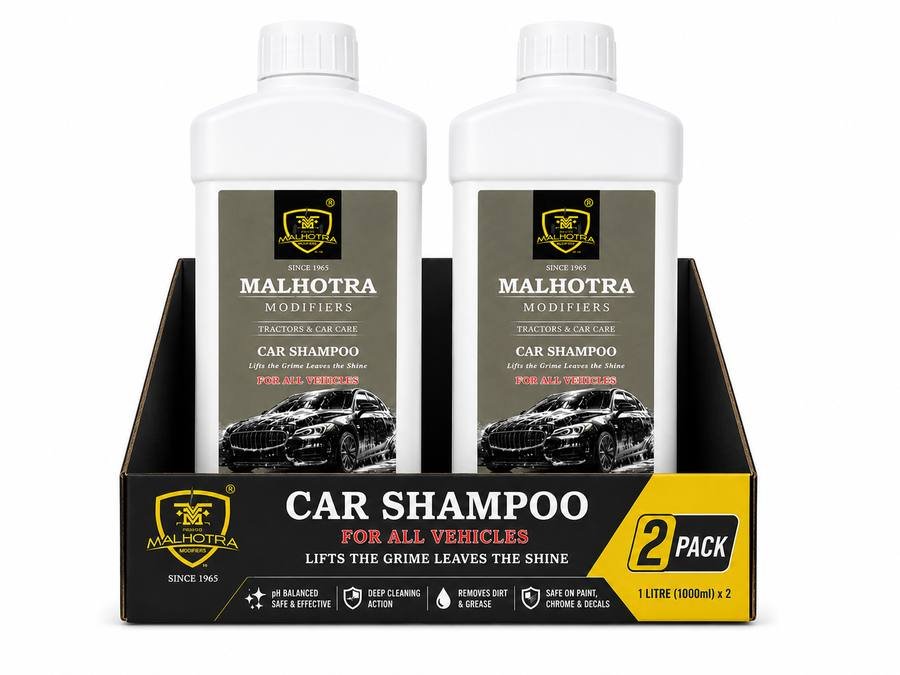 Malhotra car shampoo twin pack