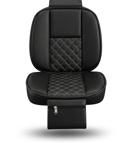 All-black tractor seat cover