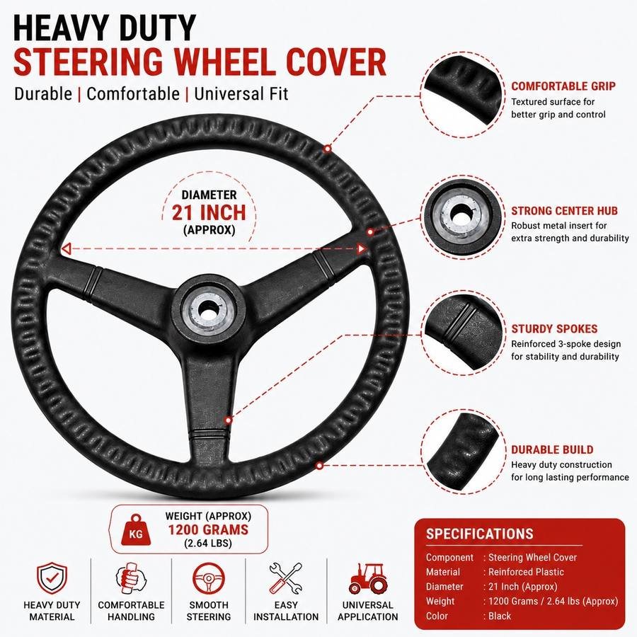 Steering wheel cover